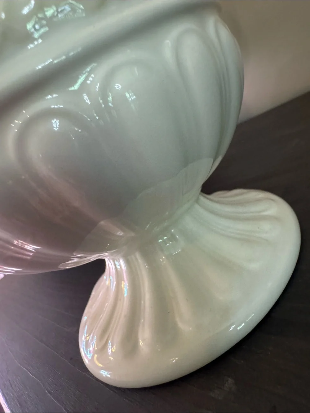 Lenox Butler's Pantry Ivory Ceramic Creamer Pitcher Gravy Boat Farmhouse Vase